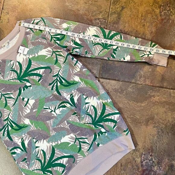 NWT Gap Sweatshirt Tunic Leaf Camouflage Top Small - Picture 4 of 12
